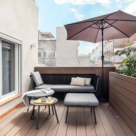 Penthouse With Large Terrace In Gracia Apartment